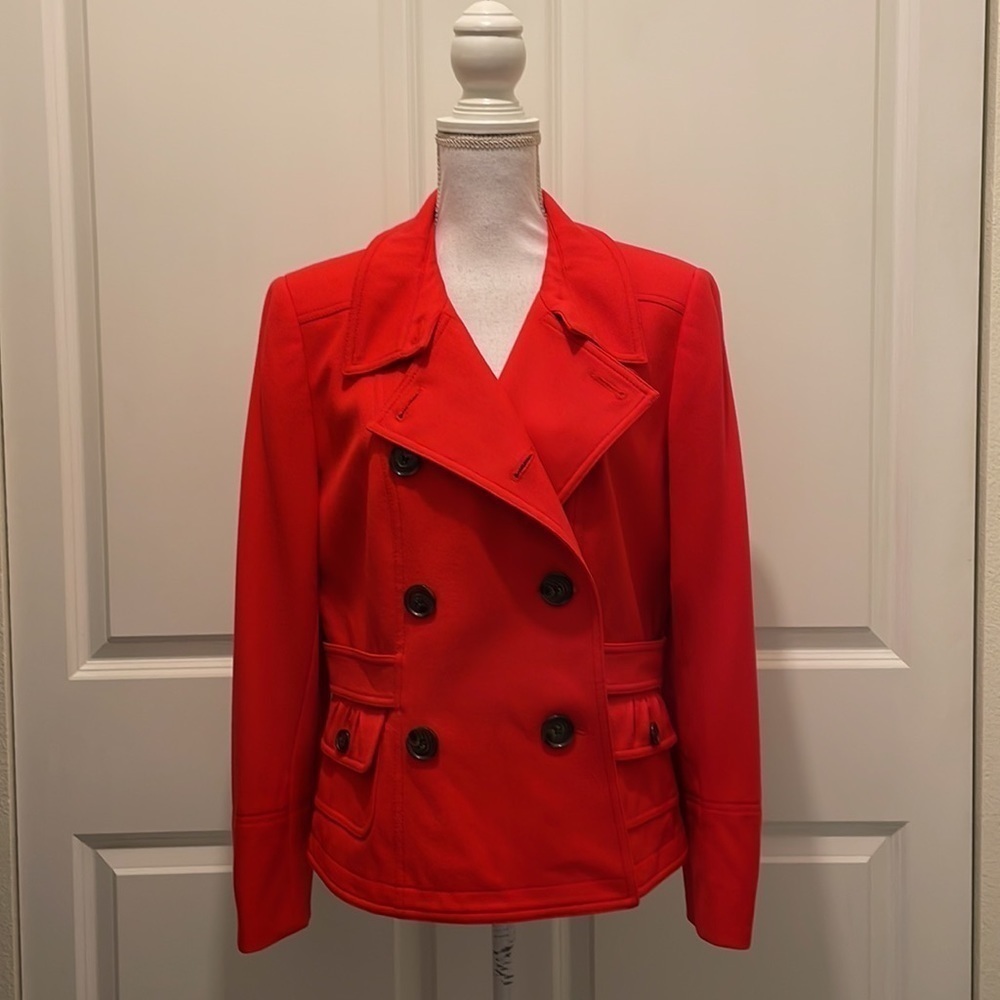 Per Se Bright Red Double-Breasted Jacket - image 2